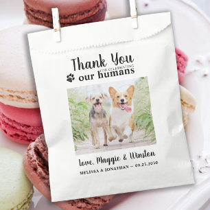 Haustier Hochzeit Danke Custom Foto Hund Leckerei Geschenktütchen