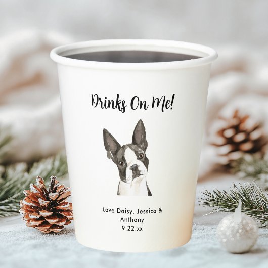 Haustier-Hochzeit Pappbecher