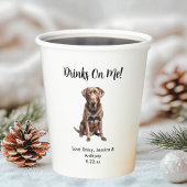 Haustier-Hochzeit Pappbecher