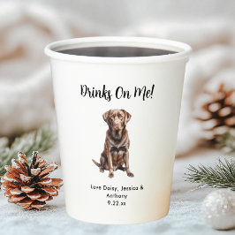 Haustier-Hochzeit Pappbecher