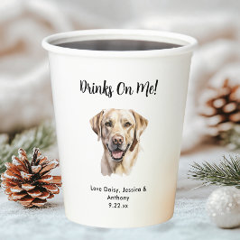 Haustier-Hochzeit Pappbecher