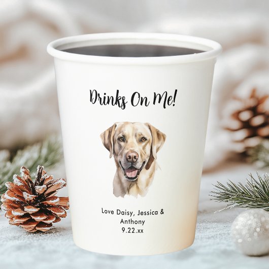 Haustier-Hochzeit Pappbecher