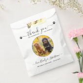 Haustier Hochzeit Personalisiertes Foto Hund Lecke Geschenktütchen (Versiegelt)