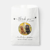 Haustier Hochzeit Personalisiertes Foto Hund Lecke Geschenktütchen (Vorderseite)