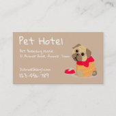 Haustier-Hotel-Boardinghundehütte beruflich Visitenkarte (Vorderseite)