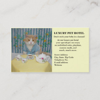 Haustier-Hotel Visitenkarte