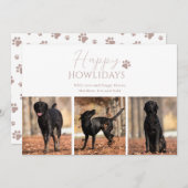 Haustier Hund 3 Foto Weihnachten (Vorne/Hinten)