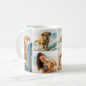 Haustier Hund 6 Foto Collage Einfach Kaffeetasse (Vorderseite Links)