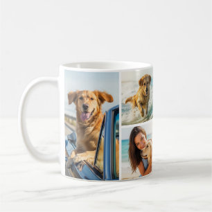 Haustier Hund 6 Foto Collage Einfach Kaffeetasse