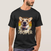 Haustier Hund Custom Retro Personalisiertes Foto T-Shirt (Vorderseite)