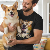 Haustier Hund Custom Retro Personalisiertes Foto T-Shirt