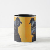 Haustier Hund Elegantes modernes Foto Personalisie Tasse (Zentrum)