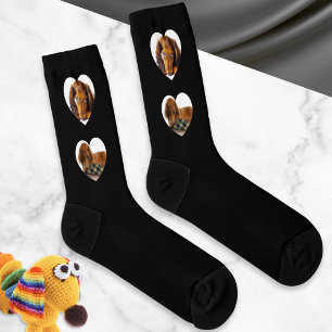 Haustier-Hund-Fotos Herzrahmen Tierliebhaber Socken