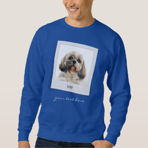 Haustier Hund Geburtstag Foto Rahmen Personalisier Sweatshirt