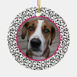 Haustier Hund Gedächtnisfeier Foto Weihnachten Keramik Ornament