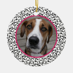 Haustier Hund Gedächtnisfeier Foto Weihnachten Keramik Ornament
