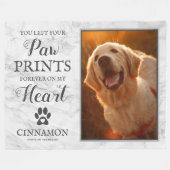 Haustier-Hund-Gedenkstätte Keepake Marble Fleece B (Vorderseite (Horizontal))