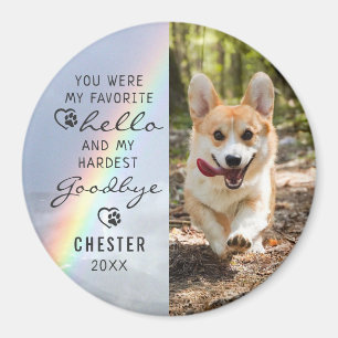 Haustier-Hund-Gedenkstätte Lieblings-Hallo-Foto-Re Magnet
