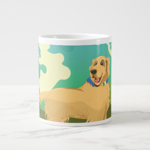 Haustier Hund im Park Jumbo-Tasse