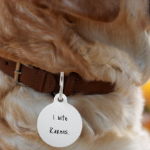 Haustier Hund Katze I Bite Karens Funny Collar Cus