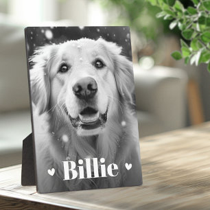 Haustier Hund Katze Name Herzen Fotoplatte