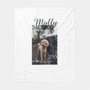 Haustier Hund Katze Tier Geburtstagsfoto modern Ja Fleecedecke