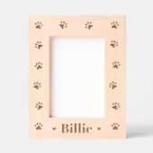 Haustier Hund Katzenherzen drucken Pfoten Geätzte Rahmen (Vorderseite)