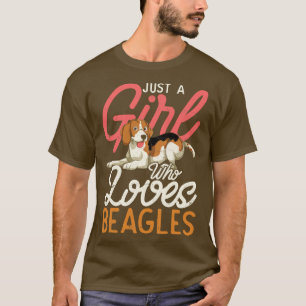 Haustier Hund Lover Nur ein Mädchen, das Beagle Li T-Shirt