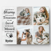 Haustier-Hund-Memorial Keepake Foto Collage Fotoplatte (Vorderseite)