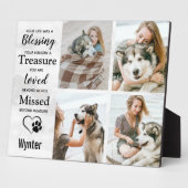 Haustier-Hund-Memorial Keepake Foto Collage Fotoplatte (Seite)