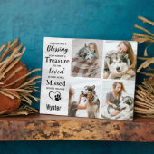 Haustier-Hund-Memorial Keepake Foto Collage Fotoplatte (Seite)