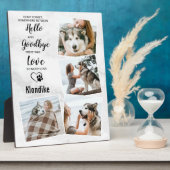 Haustier-Hund-Memorial Pet Loss Keepake 4 Foto Col Fotoplatte (Seite)