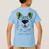 Haustier Hund mit Brille Yay können wir sehen! T-Shirt (Rückseite)