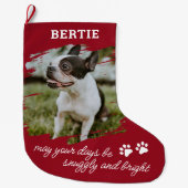 Haustier Hund oder Katze Foto Grosses Weihnachtsfe Großer Weihnachtsstrumpf (Vorderseite)
