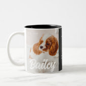Haustier-Hund Paw Memorial Keepake Modernes einfac Zweifarbige Tasse (Links)