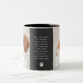 Haustier-Hund Paw Memorial Keepake Modernes einfac Zweifarbige Tasse (Mittel)