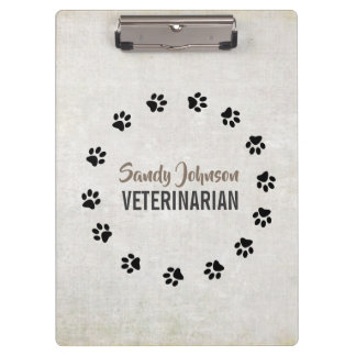 Haustier Hund VETERINARIAN Erwachsener Boarding Se Klemmbrett