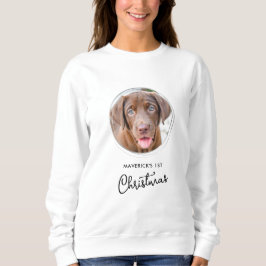Haustier Hund Weihnachten Personalisiertes Foto Ur Sweatshirt