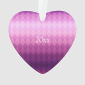 Haustier Hund Weihnachten Rosa Ornament (Rückseite)