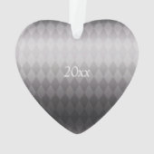 Haustier Hund Weihnachten Schwarzes Gold Ornament (Rückseite)