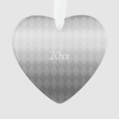 Haustier Hund Weihnachten Weißer Ornament (Rückseite)