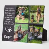 Haustier-Hunde-Gedenkgeschenk - Beileid Haustier-L Fotoplatte (Seite)