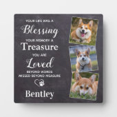 Haustier-Hunde-Memorial Pet Loss Geschenk Personal Fotoplatte (Vorderseite)