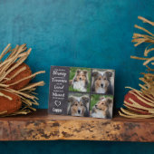 Haustier-Hundegedankengewähr-Geschenk - Heimtier-V Fotoplatte (Seite)