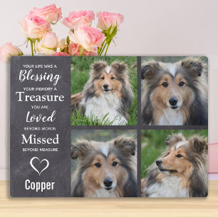 Haustier-Hundegedankengewähr-Geschenk - Heimtier-V Fotoplatte