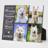 Haustier-Hundeschenk - Beileid für Haustiere Fotoplatte (Seite)