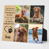 Haustier-Hundeschenk - Beileid-Pet-Loss-Sake Fotoplatte (Seite)