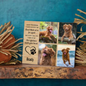 Haustier-Hundeschenk - Beileid-Pet-Loss-Sake Fotoplatte (Seite)