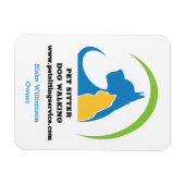 Haustier-Hundeschlittendienst Magnet (Horizontal)