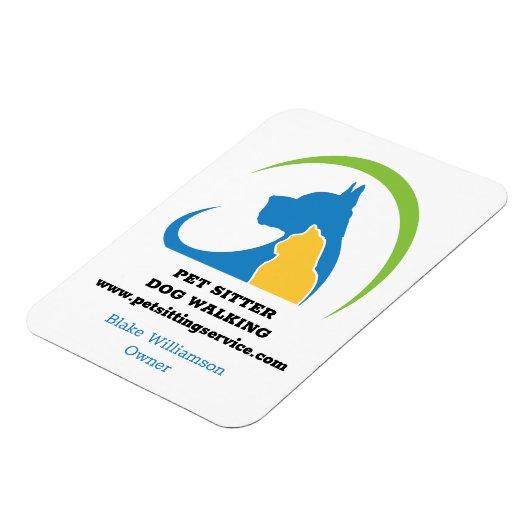 Haustier-Hundeschlittendienst Magnet (Linke Seite)